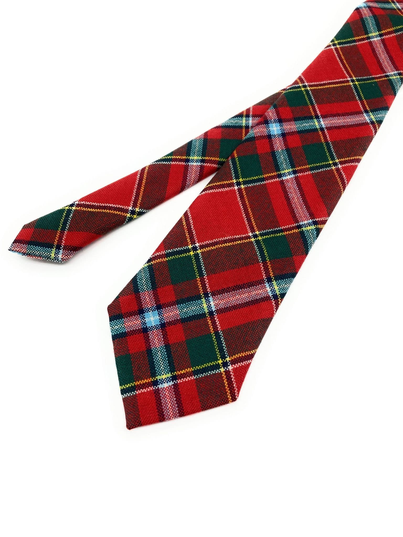 Gents Pure Wool Drummond of Perth Tartan Tie  Made in Scotland