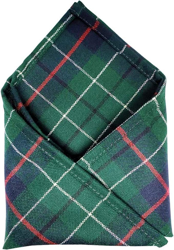 Gents Pure Wool Duncan Modern Tartan Pocket Square - Made In Scotland