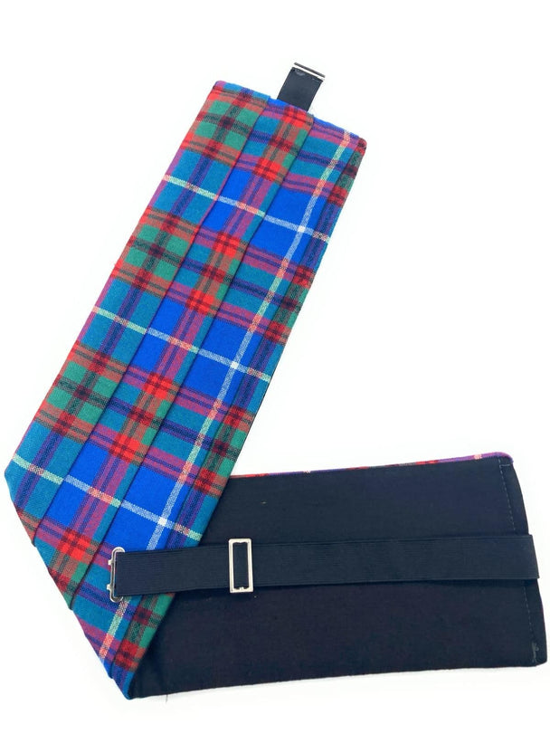 Gents Pure Wool Edinburgh City Tartan Cummerbund Made In Scotland