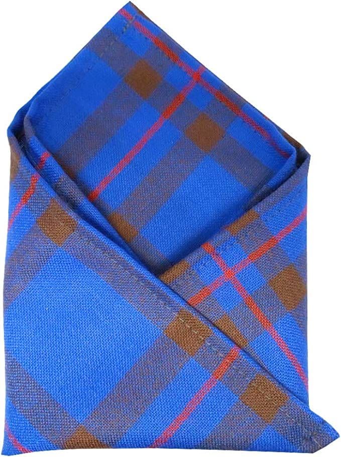 Gents Pure Wool Elliot Tartan Pocket Square - Made In Scotland