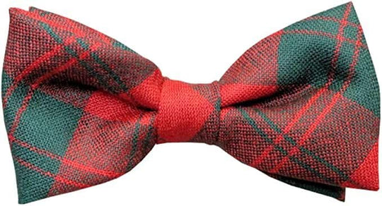 Gents Pure Wool Erskine Modern Tartan Bow Tie Made in Scotland