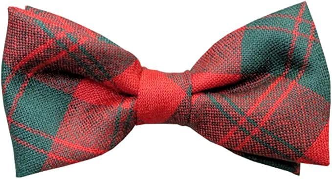 Gents Pure Wool Erskine Modern Tartan Bow Tie Made in Scotland