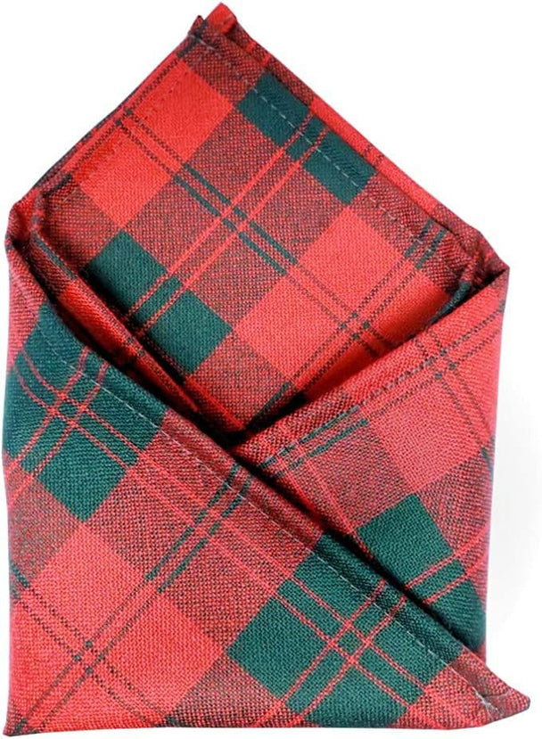 Gents Pure Wool Erskine Tartan Pocket Square - Made In Scotland