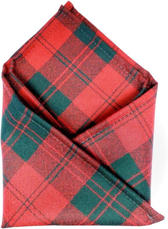 Gents Pure Wool Erskine Tartan Pocket Square - Made In Scotland