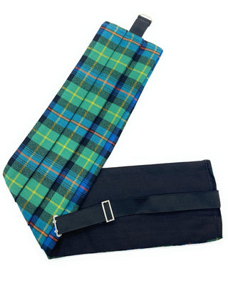 Gents Pure Wool Farquharson Ancient Tartan Cummerbund Made In Scotland