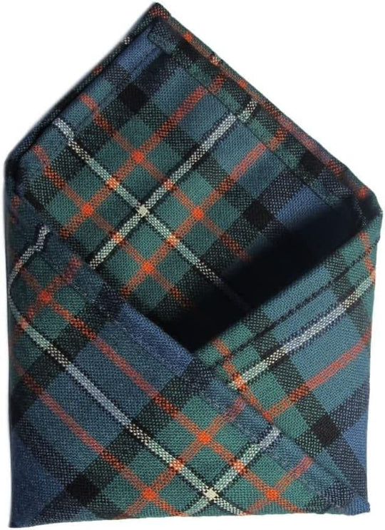 Gents Pure Wool Ferguson Ancient Tartan Pocket Square - Made In Scotland