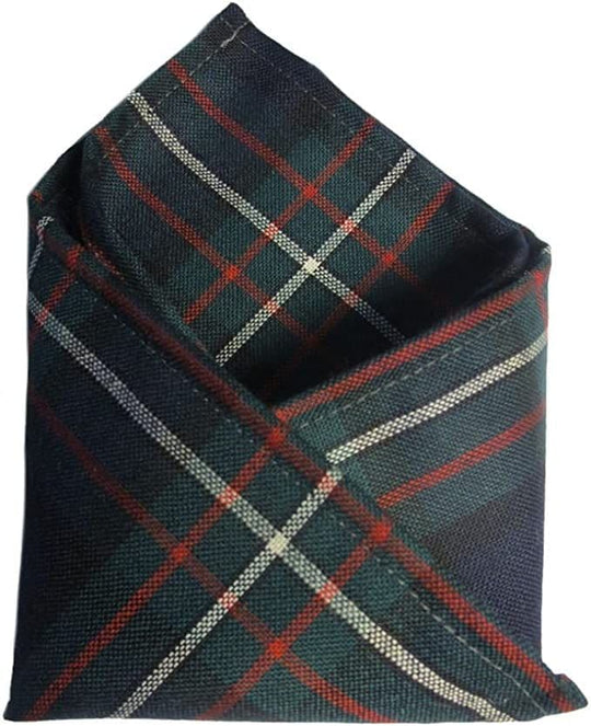 Gents Pure Wool Ferguson Modern Tartan Pocket Square - Made In Scotland