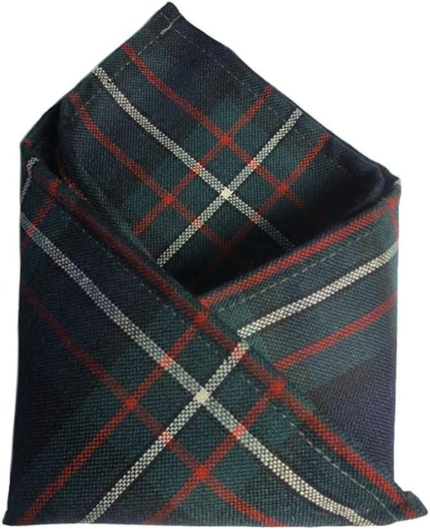 Gents Pure Wool Ferguson Modern Tartan Pocket Square - Made In Scotland