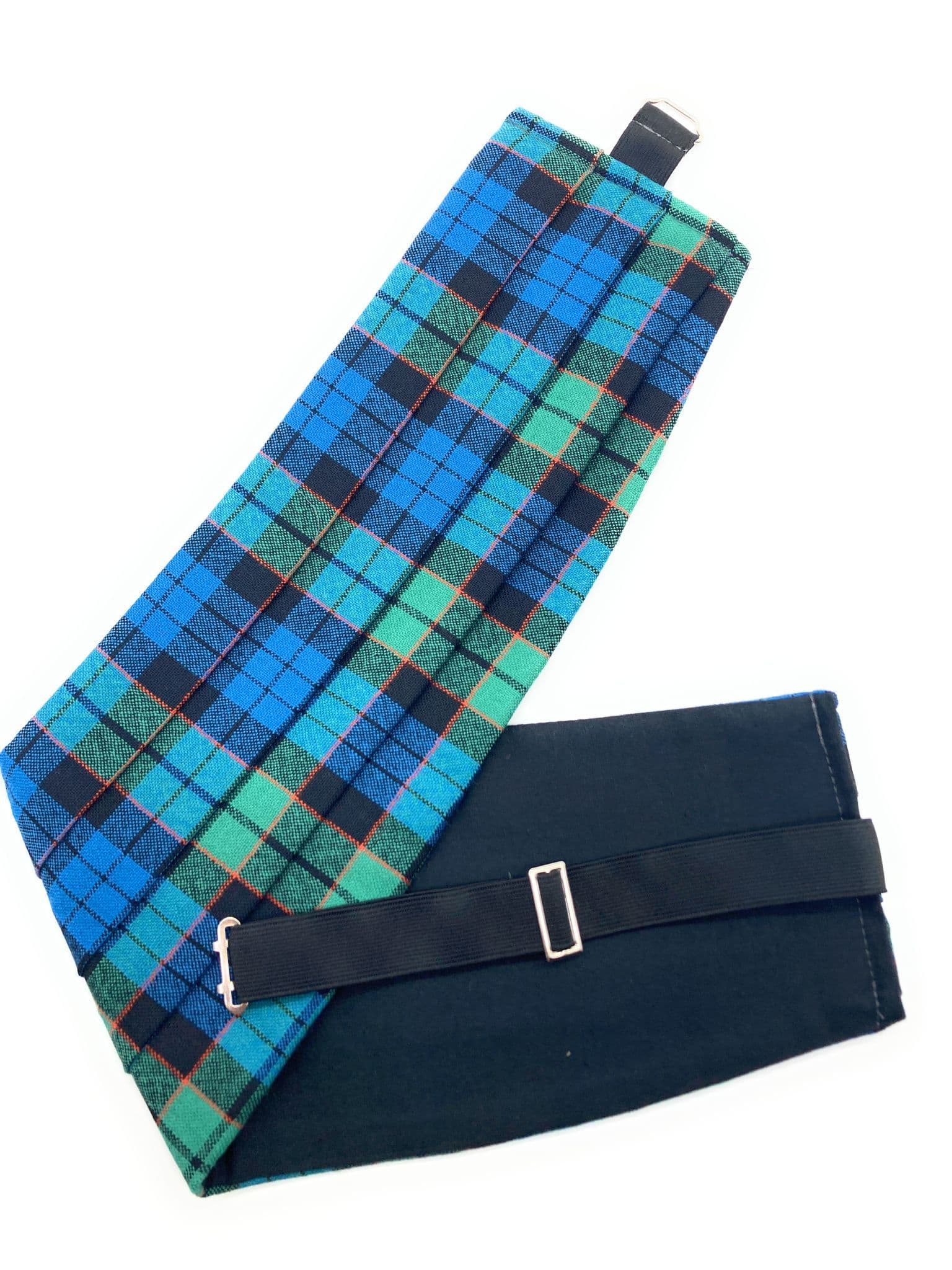 Gents Pure Wool Fletcher AncientTartan Cummerbund Made In Scotland