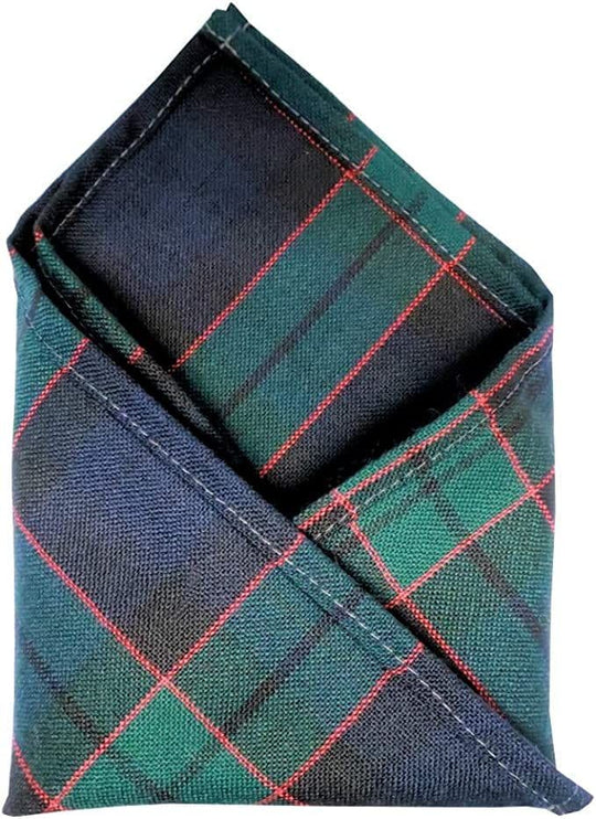 Gents Pure Wool Fletcher ModernTartan Pocket Square - Made In Scotland