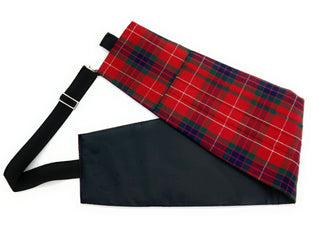 Gents Pure Wool Fraser Dress Modern Tartan Cummerbund & Bow Tie Set - Made in Scotland