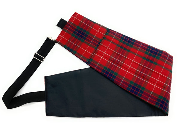 Gents Pure Wool Fraser Dress Modern Tartan Cummerbund & Bow Tie Set - Made in Scotland