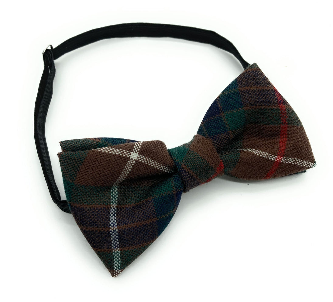 Gents Pure Wool Fraser Hunting Tartan Bow Tie Made in Scotland