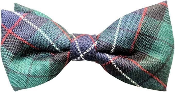 Gents Pure Wool Galbraith Modern Tartan Bow Tie Made in Scotland