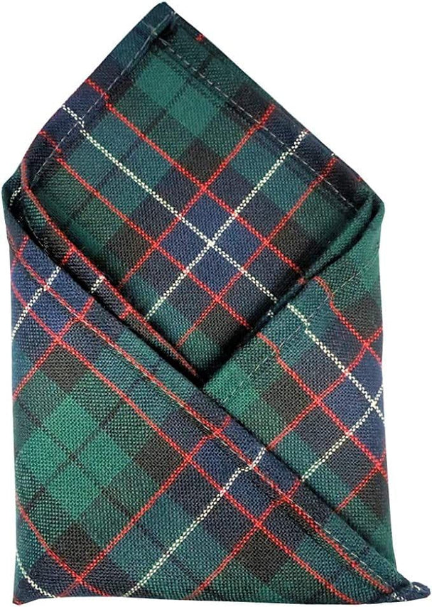 Gents Pure Wool Galbraith Tartan Pocket Square - Made In Scotland