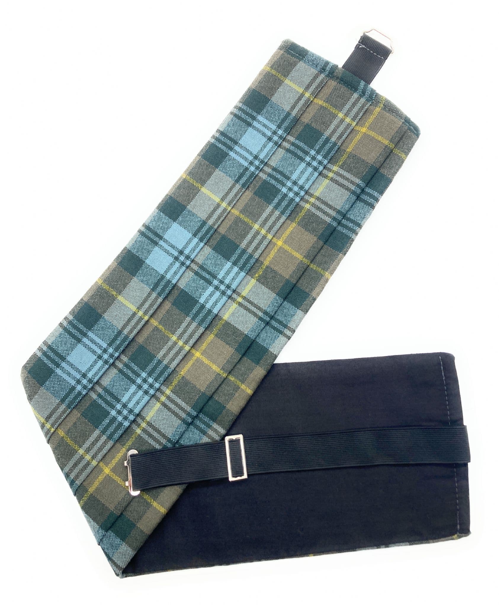 Gents Pure Wool Gordon Weathered Tartan Cummerbund Made In Scotland