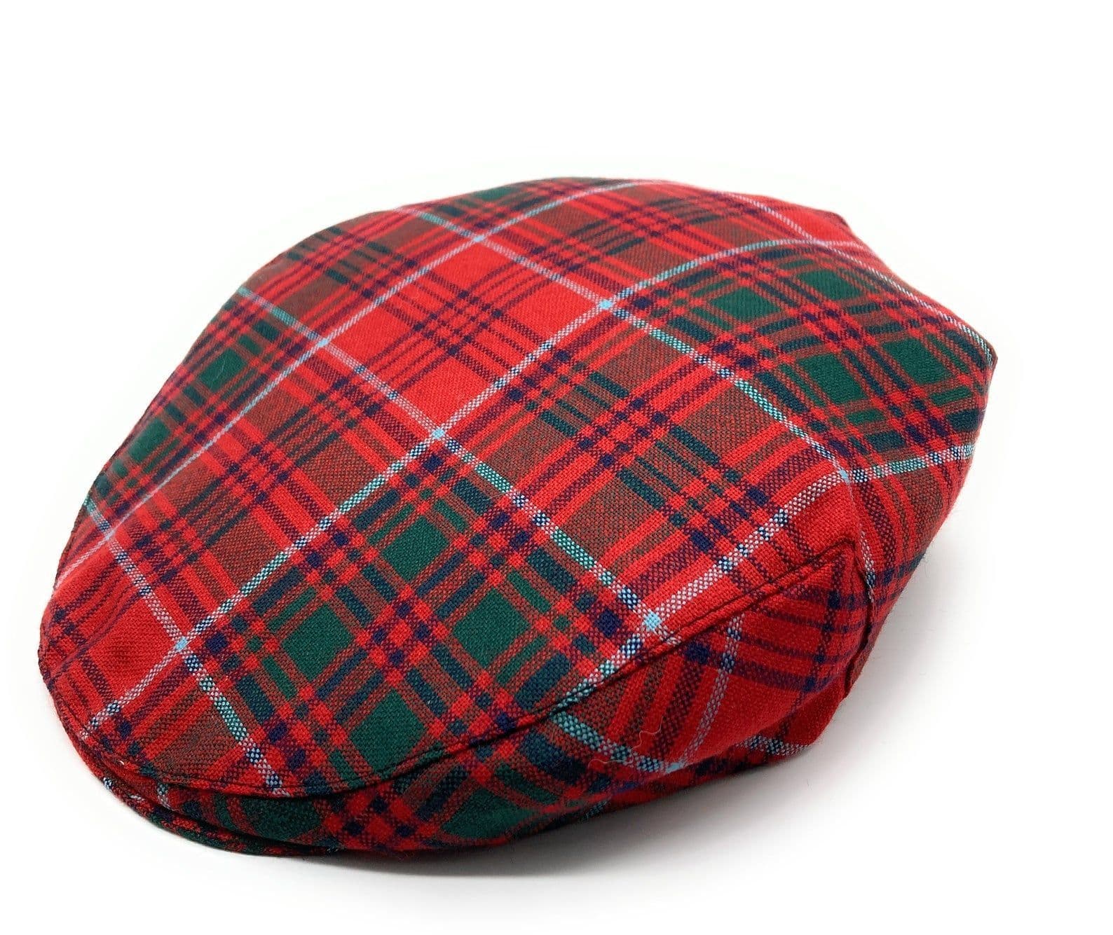 Gents Pure Wool Grant Tartan Flat Cap