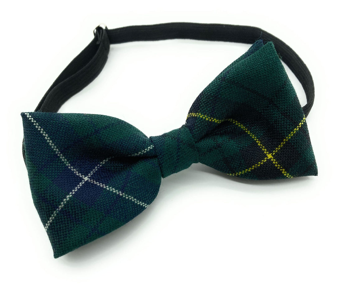 Gents Pure Wool Henderson Modern Tartan Bow Tie Made in Scotland