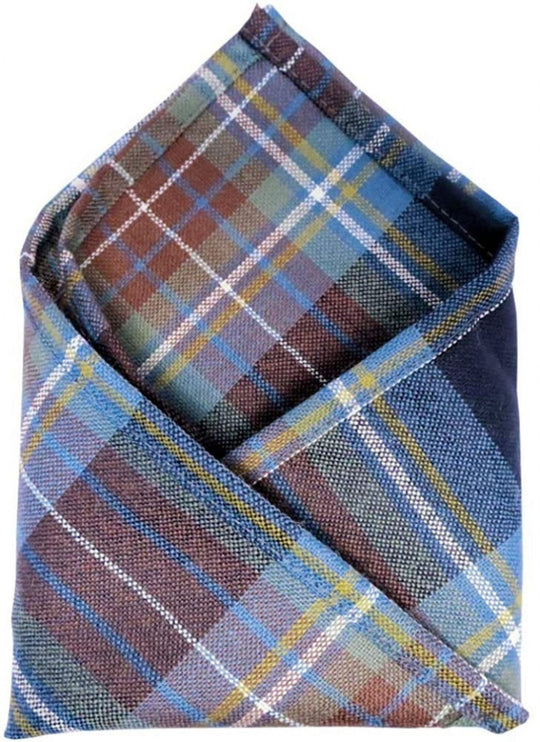 Gents Pure Wool Holyrood Tartan Pocket Square - Made In Scotland