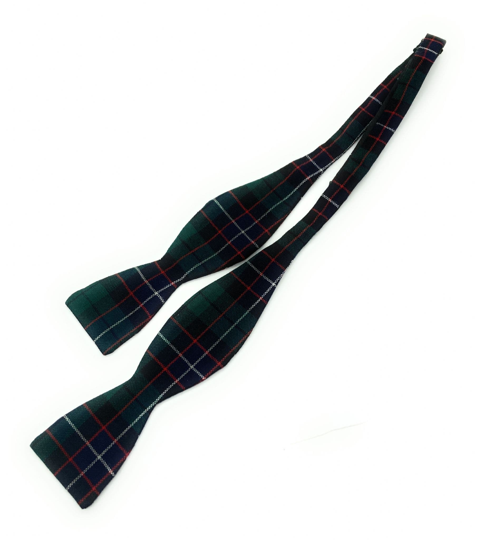 Gents Pure Wool Hunter Modern Tartan Self Tied Bow Tie Made in Scotland