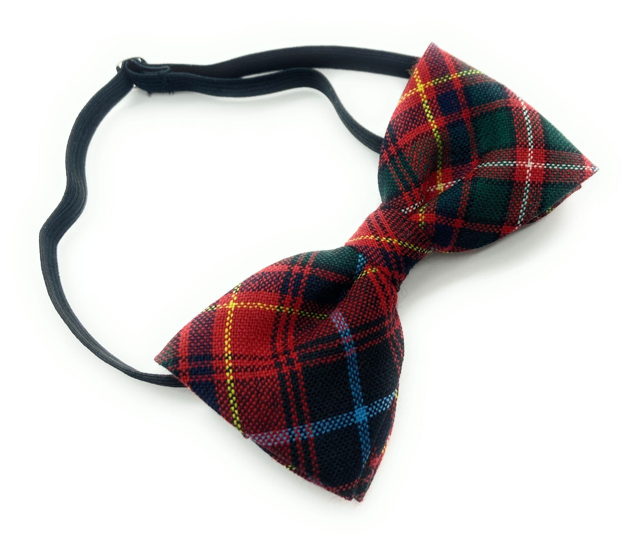 Gents Pure Wool Innes Modern Tartan Bow Tie Made in Scotland