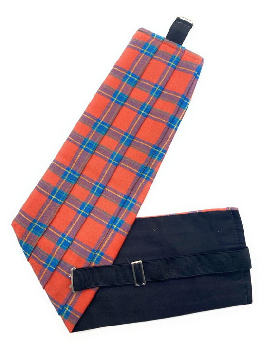 Gents Pure Wool Inverness District Tartan Cummerbund Made In Scotland