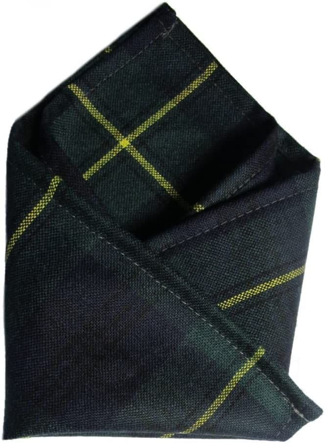 Gents Pure Wool Johnstone Modern Tartan Pocket Square - Made In Scotland