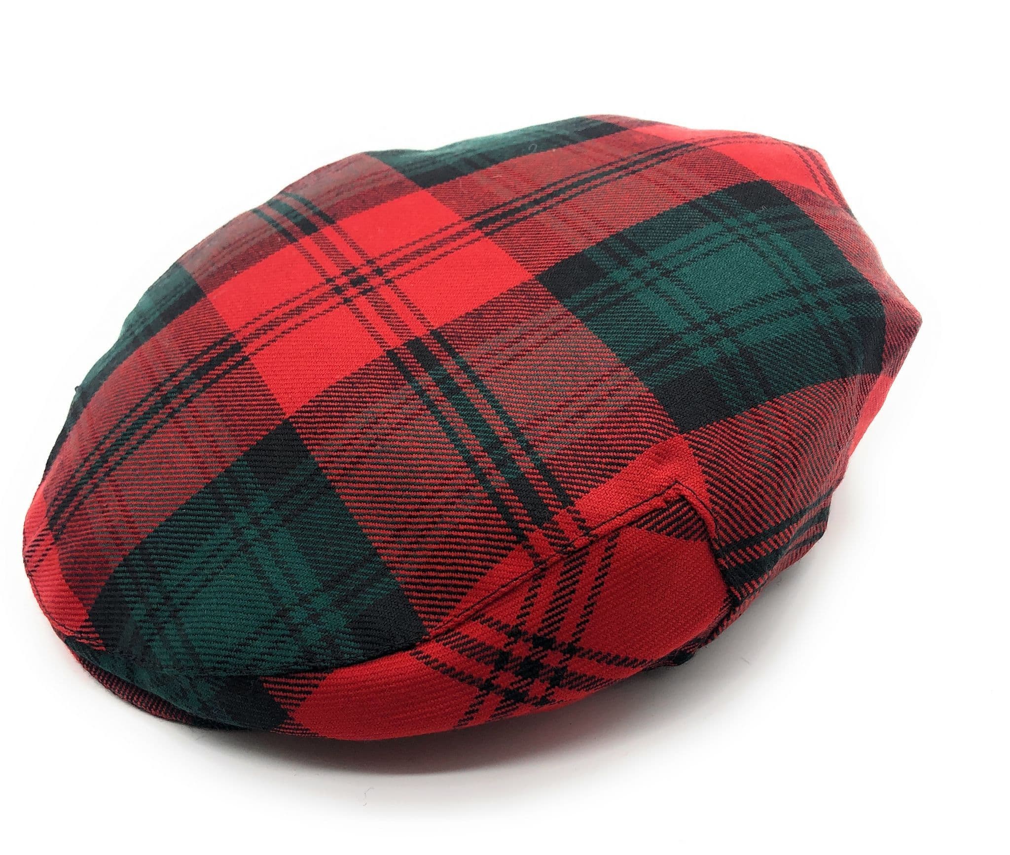 Gents Pure Wool Kerr Tartan One Size Flat Cap Made in Scotland