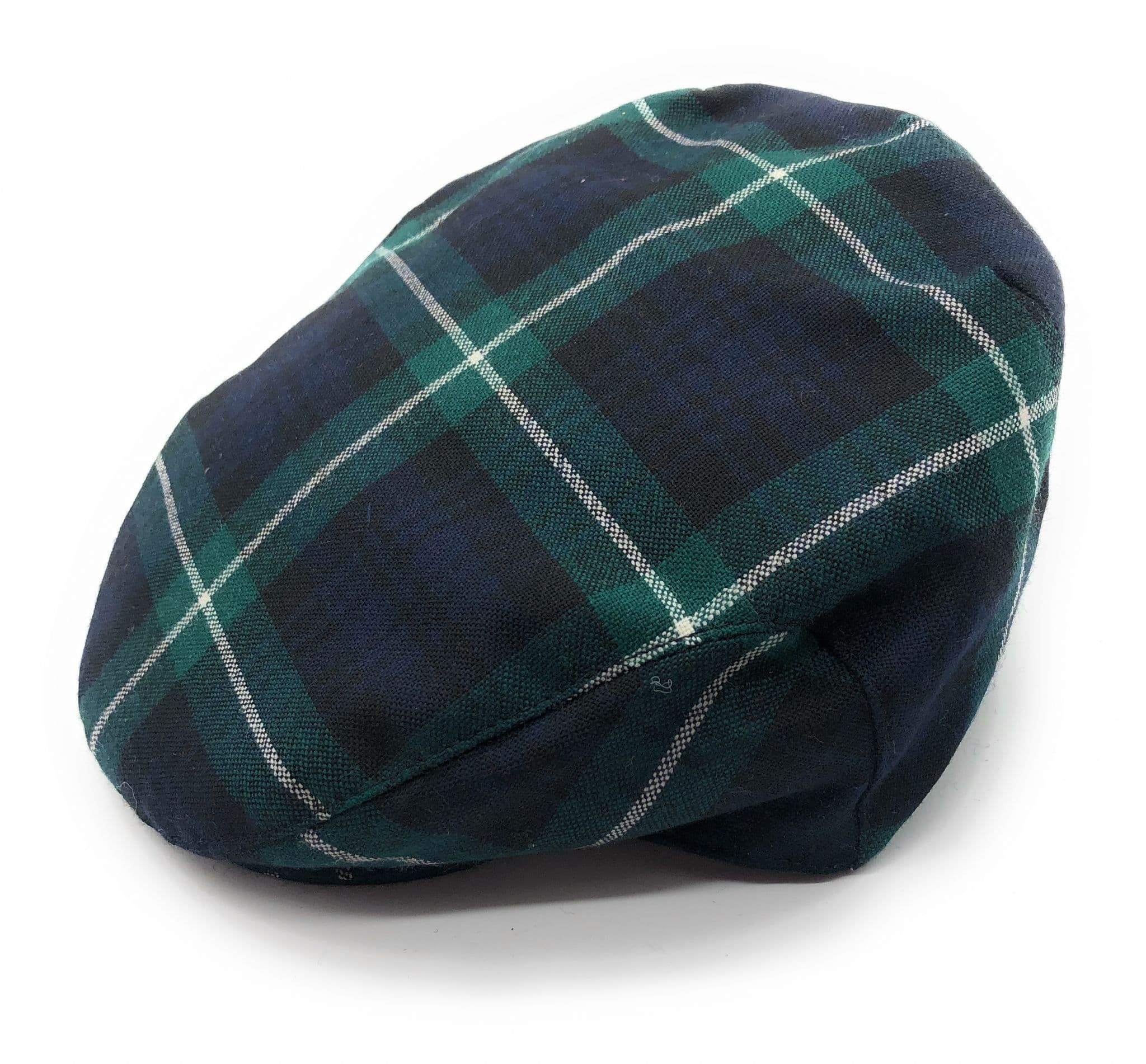 Gents Pure Wool Lamont Tartan Flat Cap - Made in Scotland
