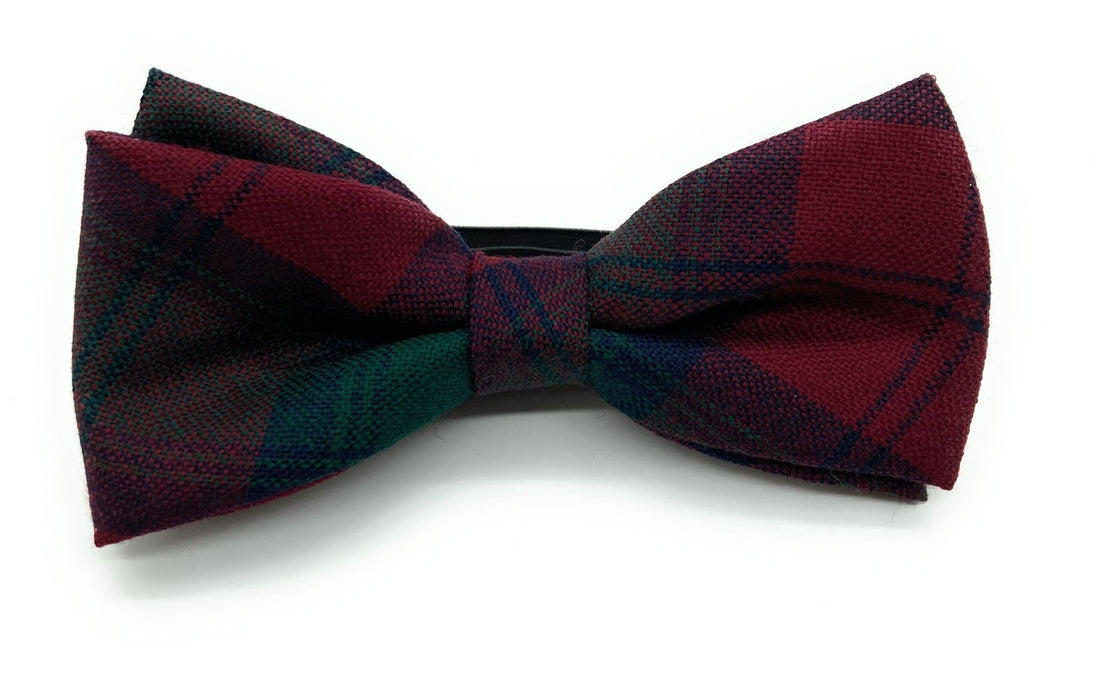 Gents Pure Wool Lindsay Tartan Bow Tie Made in Scotland
