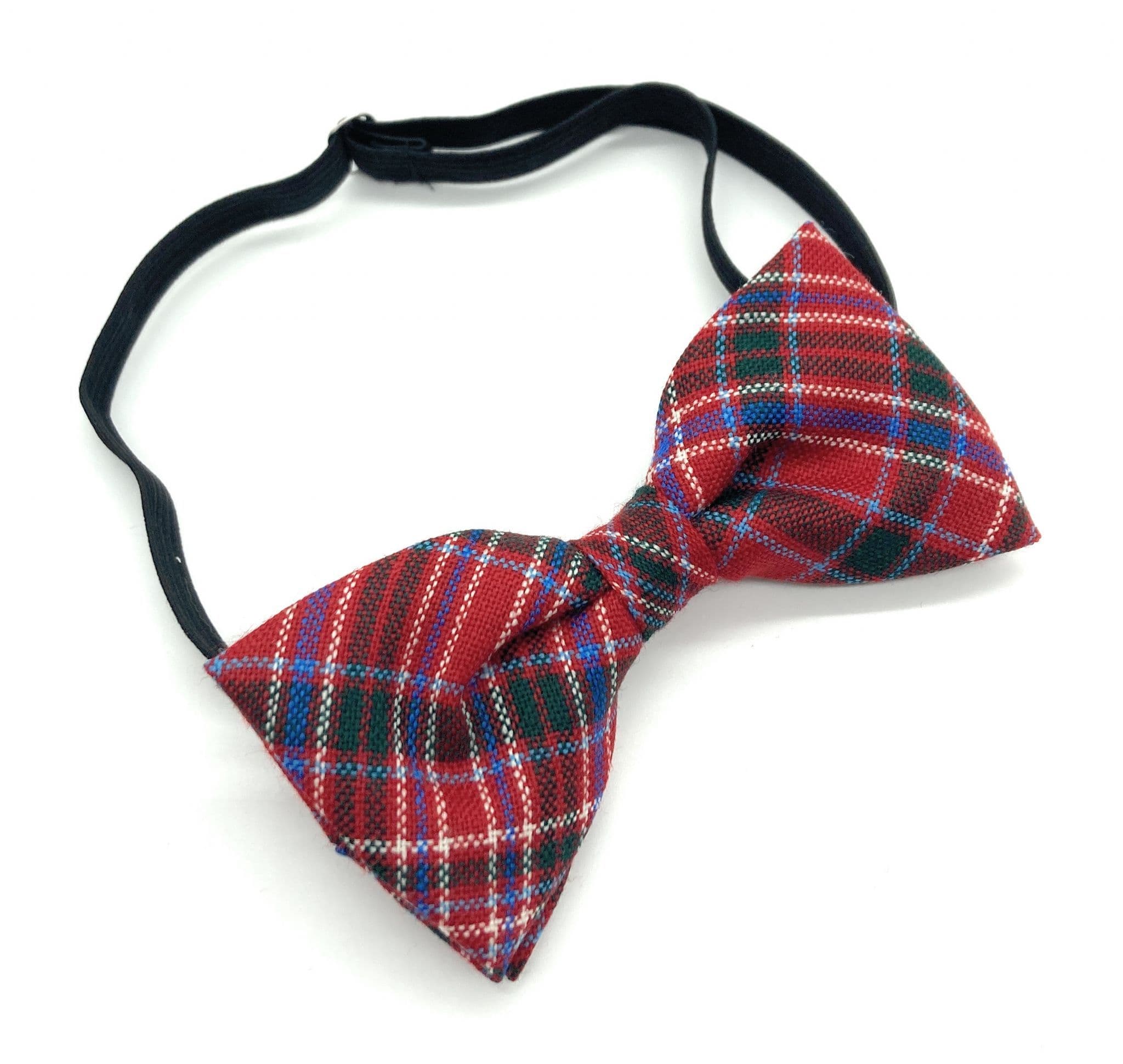 Gents Pure Wool MacAlister Modern Tartan Bow Tie Made in Scotland