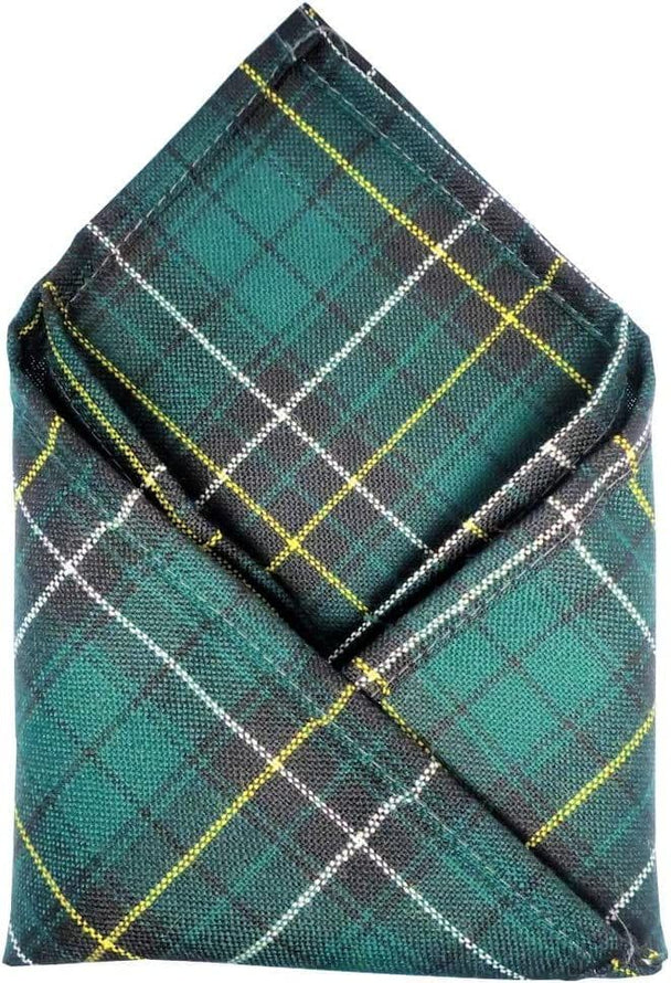 Gents Pure Wool Macalpine Tartan Pocket Square - Made In Scotland