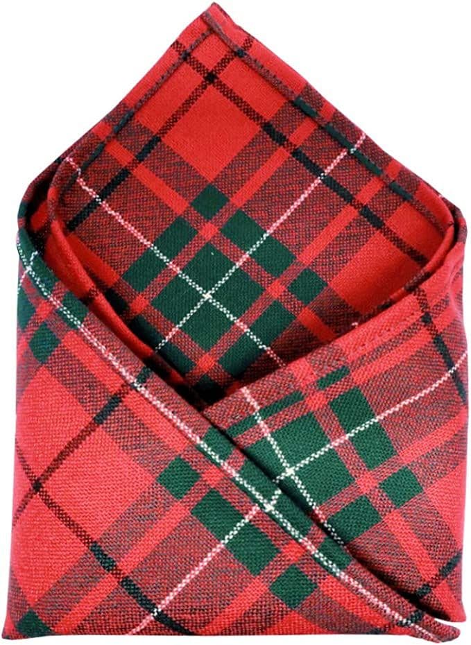 Gents Pure Wool Macauley Tartan Pocket Square - Made In Scotland