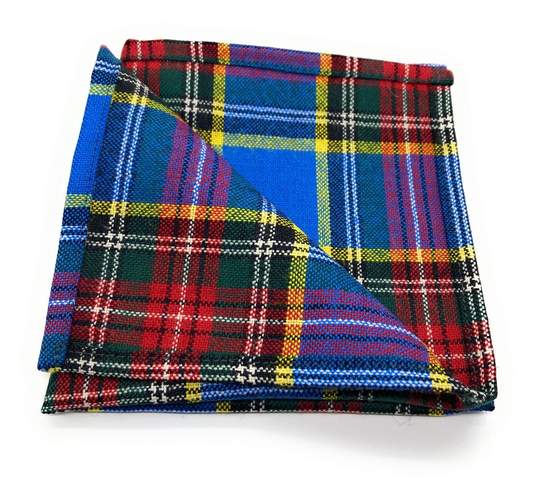 Gents Pure Wool MacBeth Tartan Pocket Square - Made In Scotland