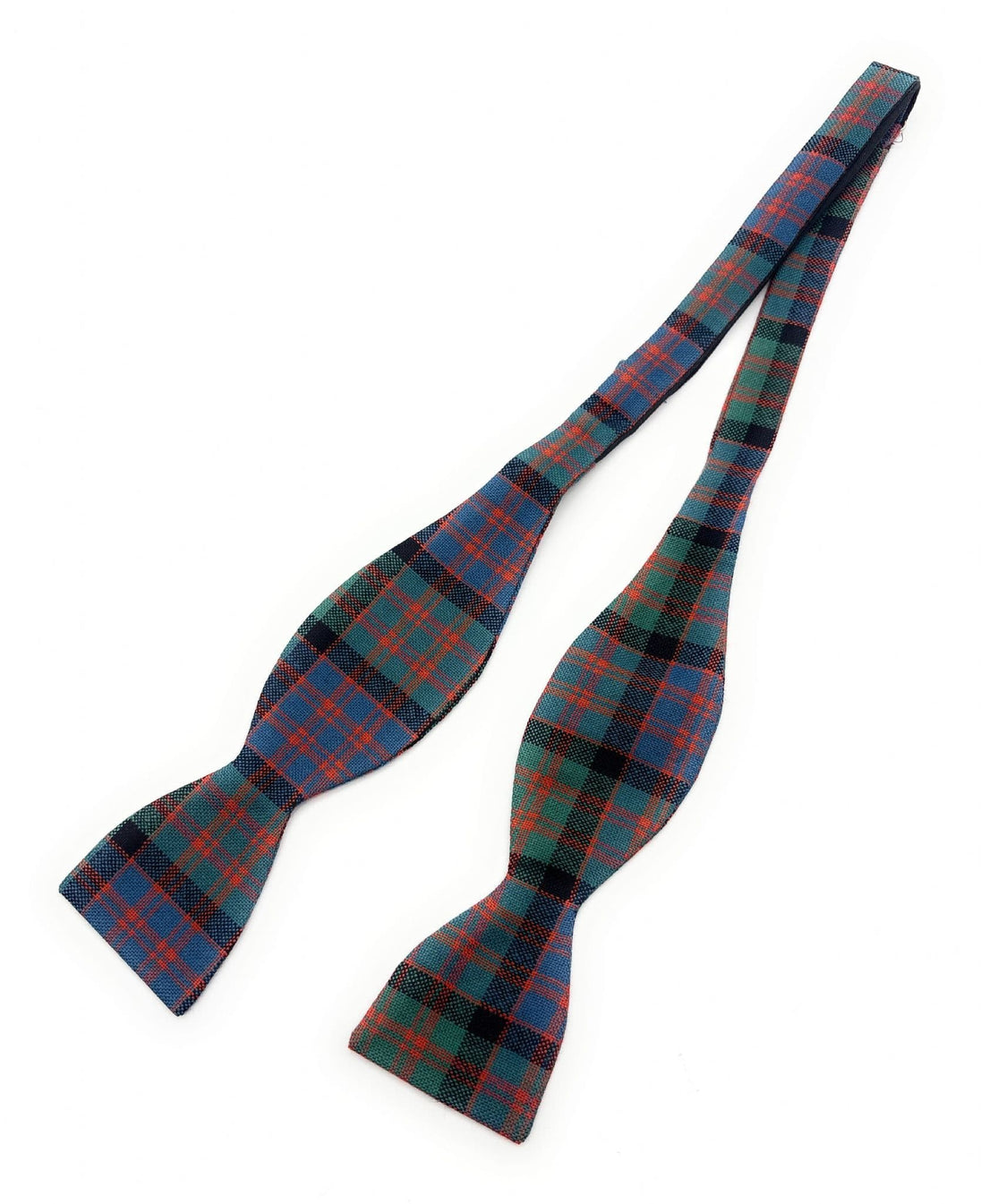 Gents Pure Wool MacDonald Ancient Tartan Self Tied Bow Tie Made in Scotland