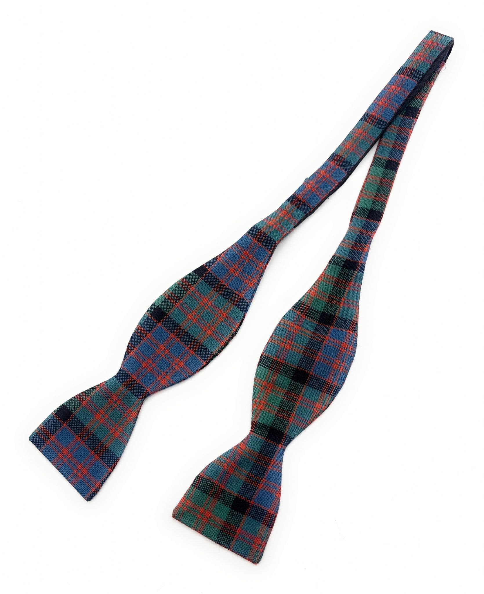 Gents Pure Wool MacDonald Ancient Tartan Self Tied Bow Tie Made in Scotland