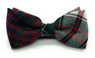 Gents Pure Wool MacDonald Dress Tartan Bow Tie By Ingles Buchan of Scotland