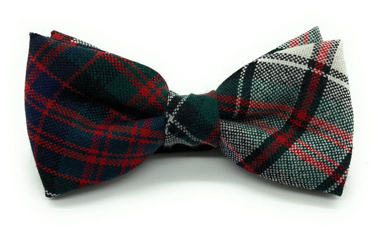 Gents Pure Wool MacDonald Dress Tartan Bow Tie By Ingles Buchan of Scotland