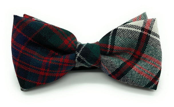 Gents Pure Wool MacDonald Dress Tartan Bow Tie By Ingles Buchan of Scotland