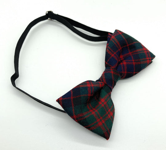 Gents Pure Wool MacDonald Modern Tartan Bow Tie By Ingles Buchan of Scotland