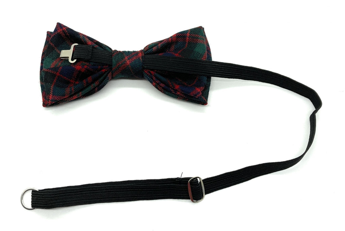Gents Pure Wool MacDonald Modern Tartan Bow Tie By Ingles Buchan of Scotland