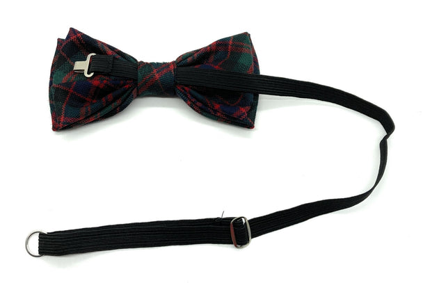 Gents Pure Wool MacDonald Modern Tartan Bow Tie By Ingles Buchan of Scotland