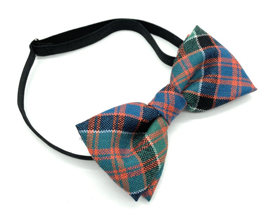 Gents Pure Wool MacDonald of Clanranald Ancient Tartan Bow Tie -Made in Scotland