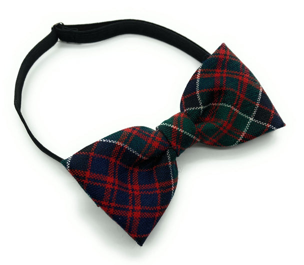Gents Pure Wool MacDonald of Clanranald Modern Tartan Bow Tie -Made in Scotland