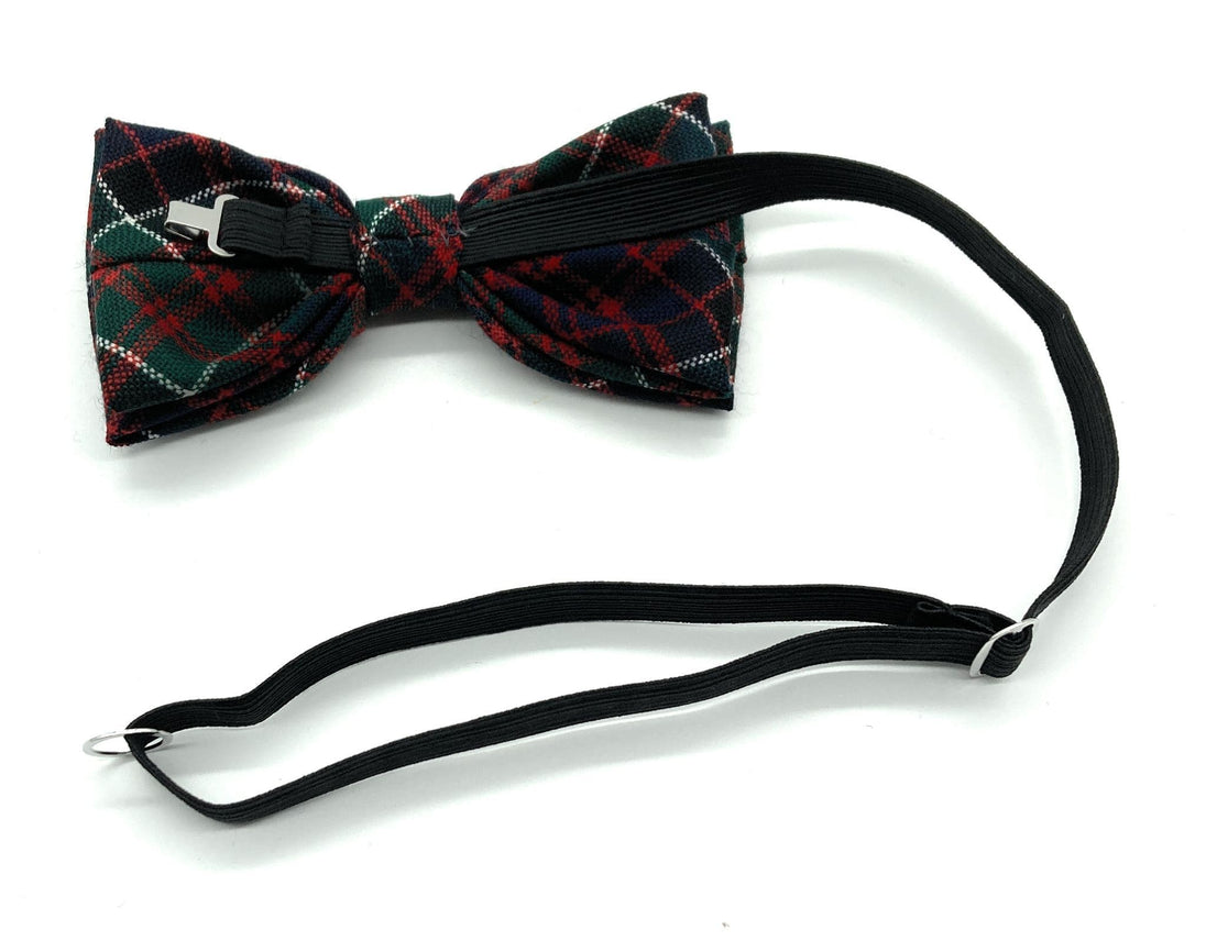 Gents Pure Wool MacDonald of Clanranald Modern Tartan Bow Tie -Made in Scotland