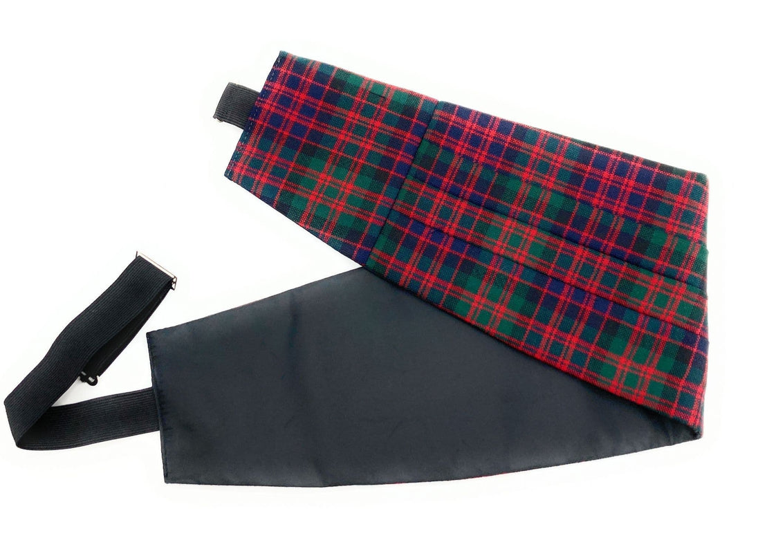 Gents Pure Wool MacDonald Tartan Cummerbund Made In Scotland