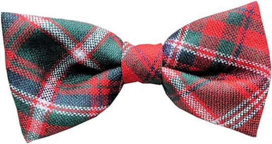 Gents Pure Wool MacDougall Tartan Bow Tie Made in Scotland