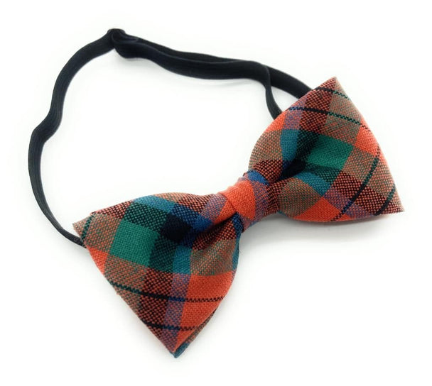 Gents Pure Wool MacDuff Ancient Tartan Bow Tie Made in Scotland