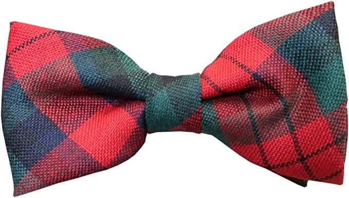 Gents Pure Wool MacDuff Tartan Bow Tie Made in Scotland