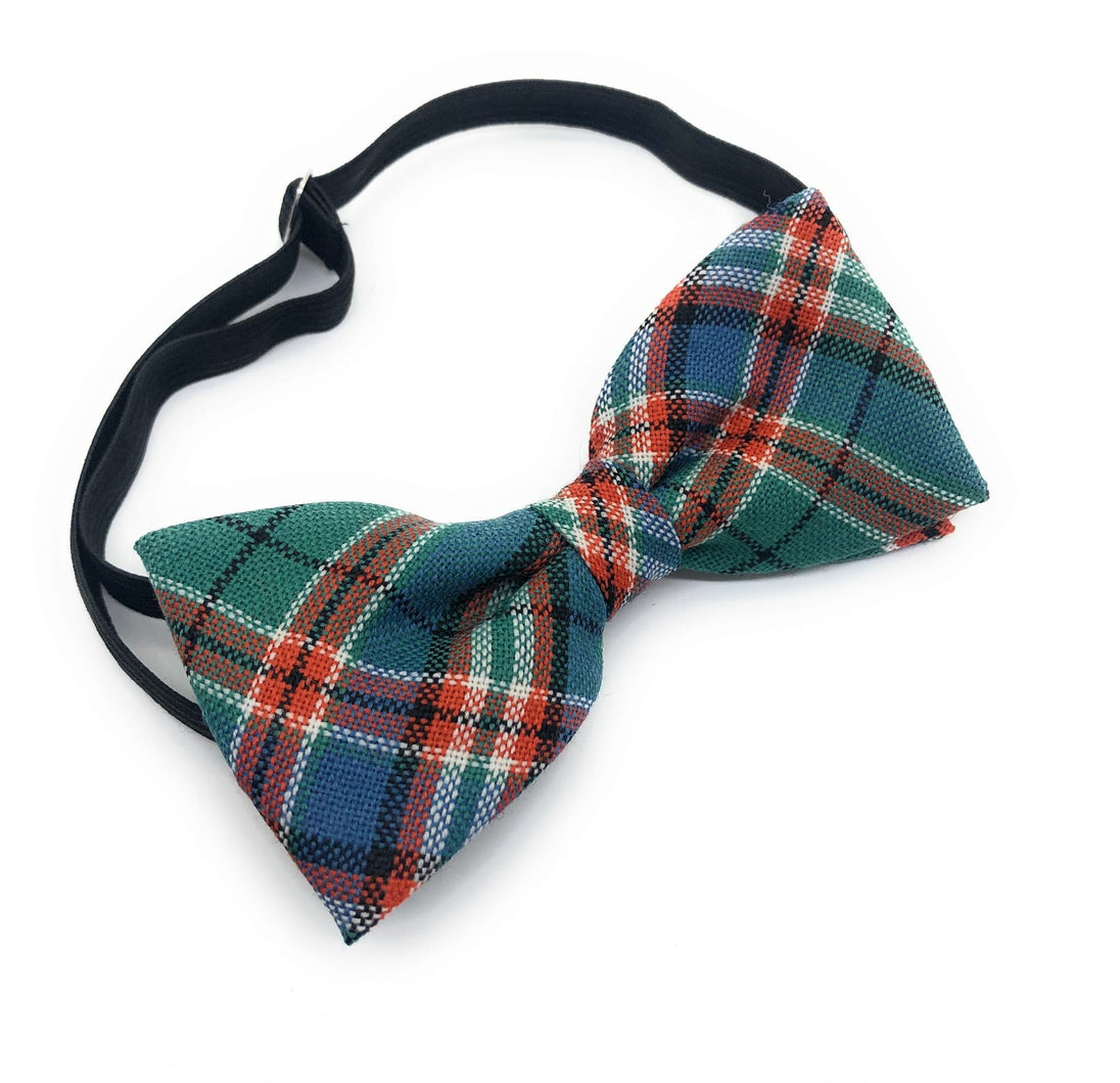 Gents Pure Wool MacFarlane Hunting Ancient Tartan Bow Tie Made in Scotla